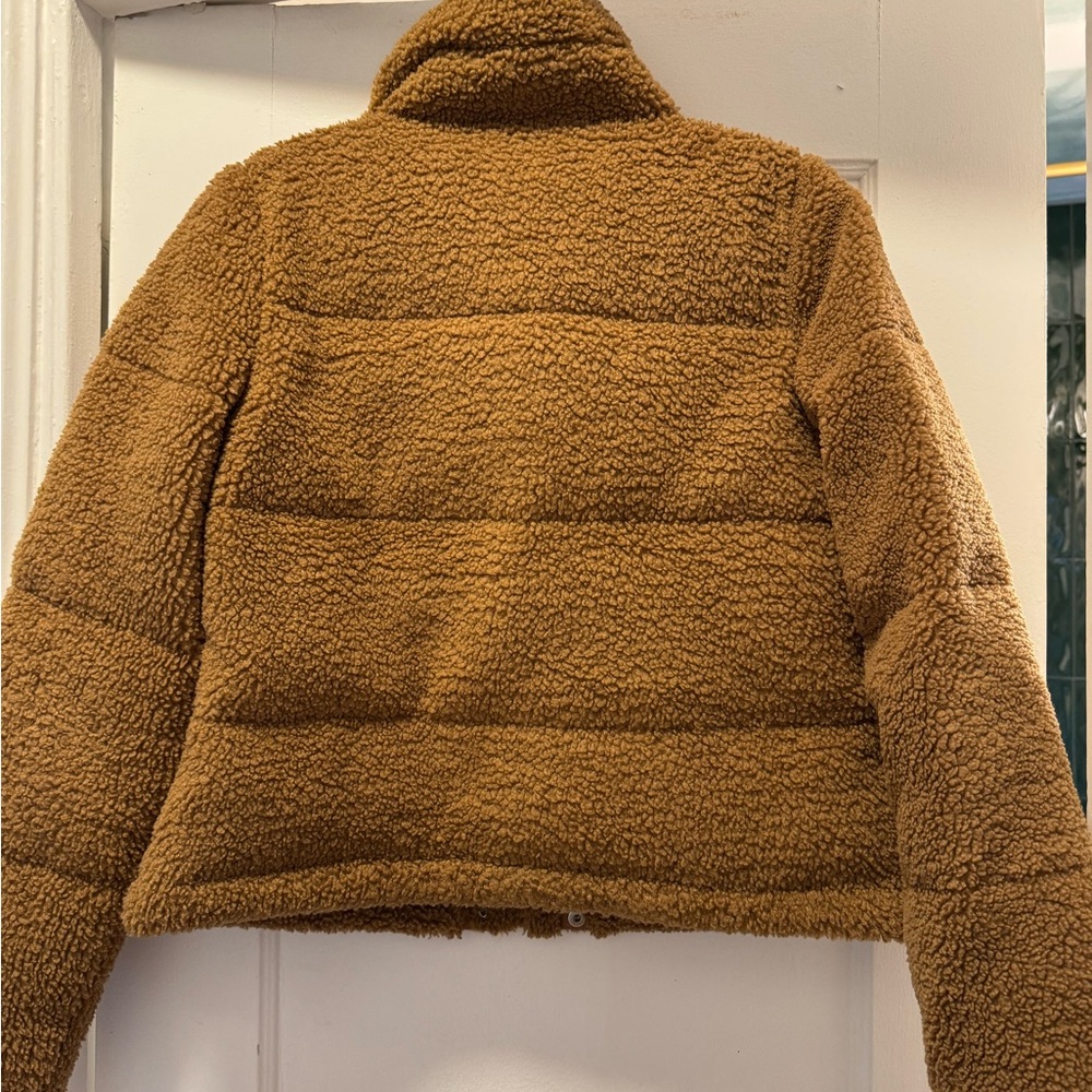Abercrombie & Fitch Tan Sherpa‎ Jacket - Picture 2 of 5